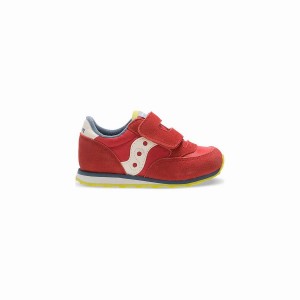 Kids' Saucony Baby Jazz Hook & Loop Sneakers Red / Blue / Light Green | UAE S72519-L98