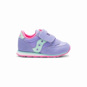 Kids' Saucony Baby Jazz Hook & Loop Sneakers Purple | UAE S56980-Q57