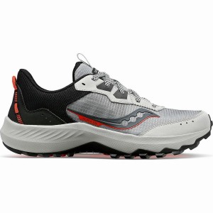 Men's Saucony Aura TR Running Shoes Grey / Black | UAE S72106-T36