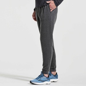 Men's Saucony Boston Pants Black | UAE S81267-F95