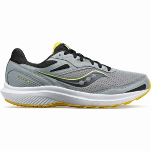 Men's Saucony Cohesion 16 Running Shoes Grey / Yellow | UAE S09164-K41