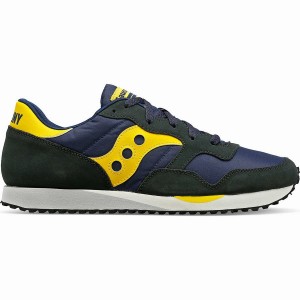 Men's Saucony DXN Trainer Sneakers Navy / Yellow | UAE S02781-H01