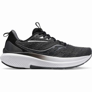 Men's Saucony Echelon 9 Extra Wide Running Shoes Black / White | UAE S08967-D12