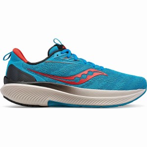 Men's Saucony Echelon 9 Running Shoes Blue | UAE S37659-Z07