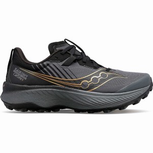 Men's Saucony Endorphin Edge Running Shoes Black | UAE S54769-Q74