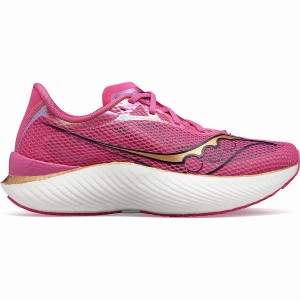 Men's Saucony Endorphin Pro 3 Running Shoes Pink / Navy | UAE S27958-H86