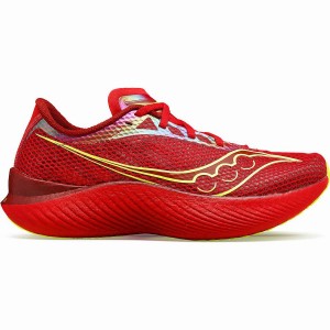 Men's Saucony Endorphin Pro 3 Running Shoes Red | UAE S47038-L59