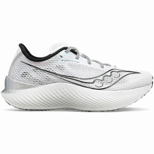 Men's Saucony Endorphin Pro 3 Running Shoes White / Black | UAE S23710-E32