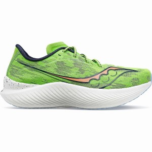 Men's Saucony Endorphin Pro 3 Running Shoes Green | UAE S04261-R02