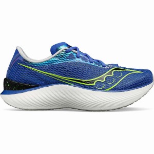 Men's Saucony Endorphin Pro 3 Running Shoes Blue / Green | UAE S79612-T78