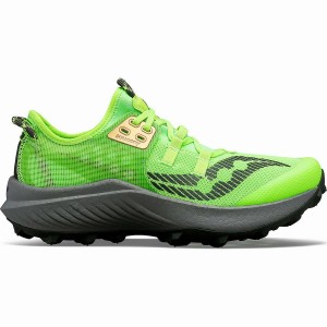 Men's Saucony Endorphin Rift Running Shoes Slime / Umbra | UAE S62780-S38