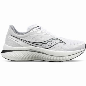 Men's Saucony Endorphin Speed 3 Running Shoes White / Black | UAE S01865-Q92