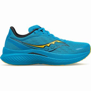 Men's Saucony Endorphin Speed 3 Running Shoes Blue / Gold | UAE S65793-R52