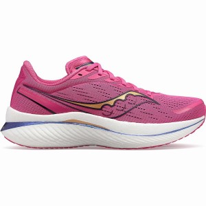 Men's Saucony Endorphin Speed 3 Running Shoes Pink / Navy | UAE S17684-U73