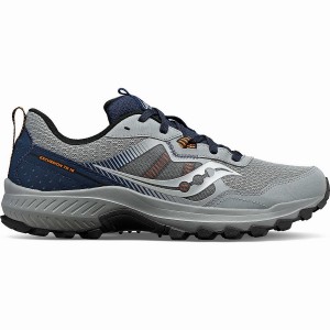 Men's Saucony Excursion TR16 Trail Running Shoes Grey / Navy | UAE S93502-C62