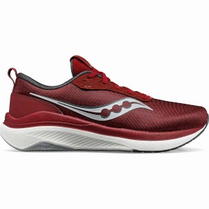 Men's Saucony Freedom Crossport Running Shoes Red / Grey | UAE S41025-P14