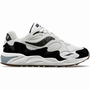 Men's Saucony Grid Shadow 2 Sneakers Grey / Black | UAE S05913-U76