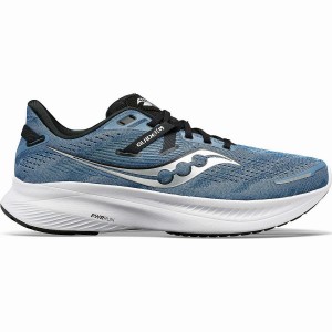 Men's Saucony Guide 16 Running Shoes Blue / Black | UAE S63159-A83