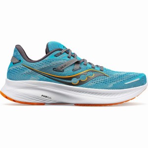 Men's Saucony Guide 16 Running Shoes Blue | UAE S53974-Q17