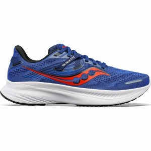 Men's Saucony Guide 16 Running Shoes Indigo / Black | UAE S60742-S17