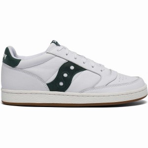 Men's Saucony Jazz Court Sneakers White / Green | UAE S35904-P40