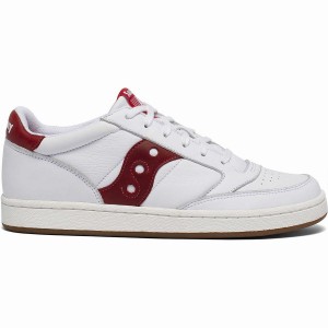 Men's Saucony Jazz Court Sneakers White / Red | UAE S93625-Z04