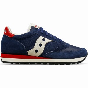 Men's Saucony Jazz Original Premium Sneakers Navy | UAE S71530-F61