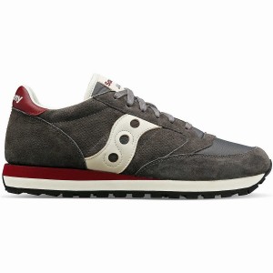 Men's Saucony Jazz Original Premium Sneakers Grey | UAE S40538-H67