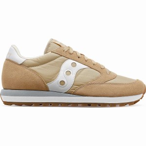 Men's Saucony Jazz Original Sneakers Beige / White | UAE S01985-A29