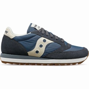 Men's Saucony Jazz Original Sneakers Navy / Cream | UAE S17820-X68