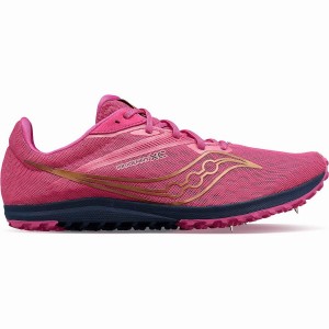 Men's Saucony Kilkenny XC9 Spike Track Spikes Pink / Navy | UAE S39287-M84