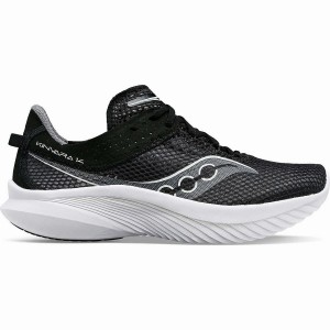 Men's Saucony Kinvara 14 Running Shoes Black / White | UAE S50724-M70