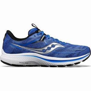 Men's Saucony Omni 21 Running Shoes Blue / Black | UAE S12095-E70