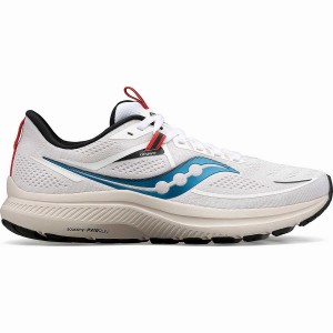 Men's Saucony Omni 21 Running Shoes White / Brown | UAE S82135-J39