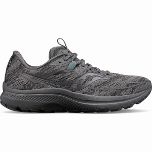 Men's Saucony Omni 21 Wide Running Shoes Grey | UAE S53298-E25