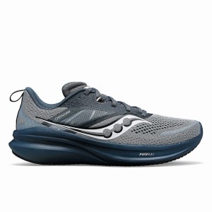 Men's Saucony Omni 22 Running Shoes Grey / Navy | UAE S14896-N43