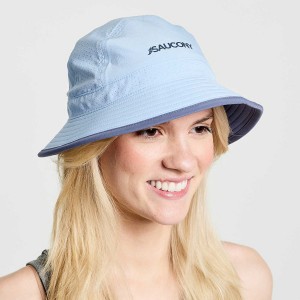 Men's Saucony Outpace Bucket Hats Blue | UAE S20945-M24