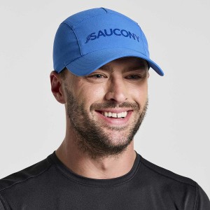 Men's Saucony Outpace Hats Blue | UAE S90371-U39