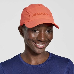 Men's Saucony Outpace Hats Red | UAE S26783-Y29