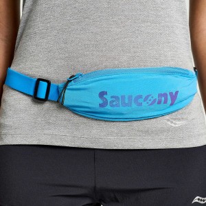 Men's Saucony Outpace Run Belt Belt Bags AZURE | UAE S56890-S94