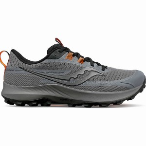 Men's Saucony Peregrine 13 GTX Running Shoes Grey / Black | UAE S41720-V90