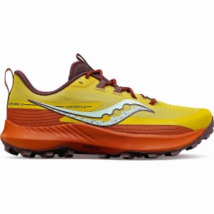 Men's Saucony Peregrine 13 Running Shoes Yellow | UAE S07836-Z04