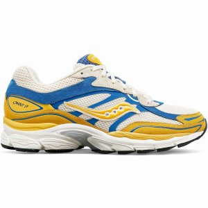 Men's Saucony ProGrid Omni 9 Premium Sneakers Cream / Yellow | UAE S73891-H06