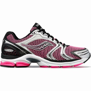 Men's Saucony ProGrid Triumph 4 Sneakers Pink / Silver | UAE S87921-B28