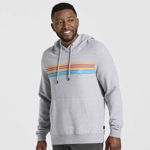 Men's Saucony Rested Hoodie Light Grey | UAE S38510-L45