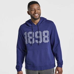 Men's Saucony Rested Hoodie Navy | UAE S51083-E13