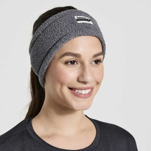 Men's Saucony Rested Sherpa Headband Black | UAE S60127-J81