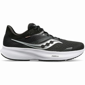 Men's Saucony Ride 16 Running Shoes Black / White | UAE S46832-A23