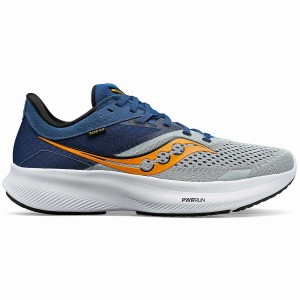 Men's Saucony Ride 16 Running Shoes Grey / Navy | UAE S24607-M16