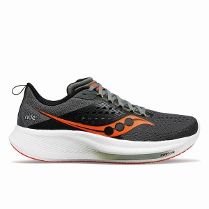 Men's Saucony Ride 17 Running Shoes Grey | UAE S69807-N02